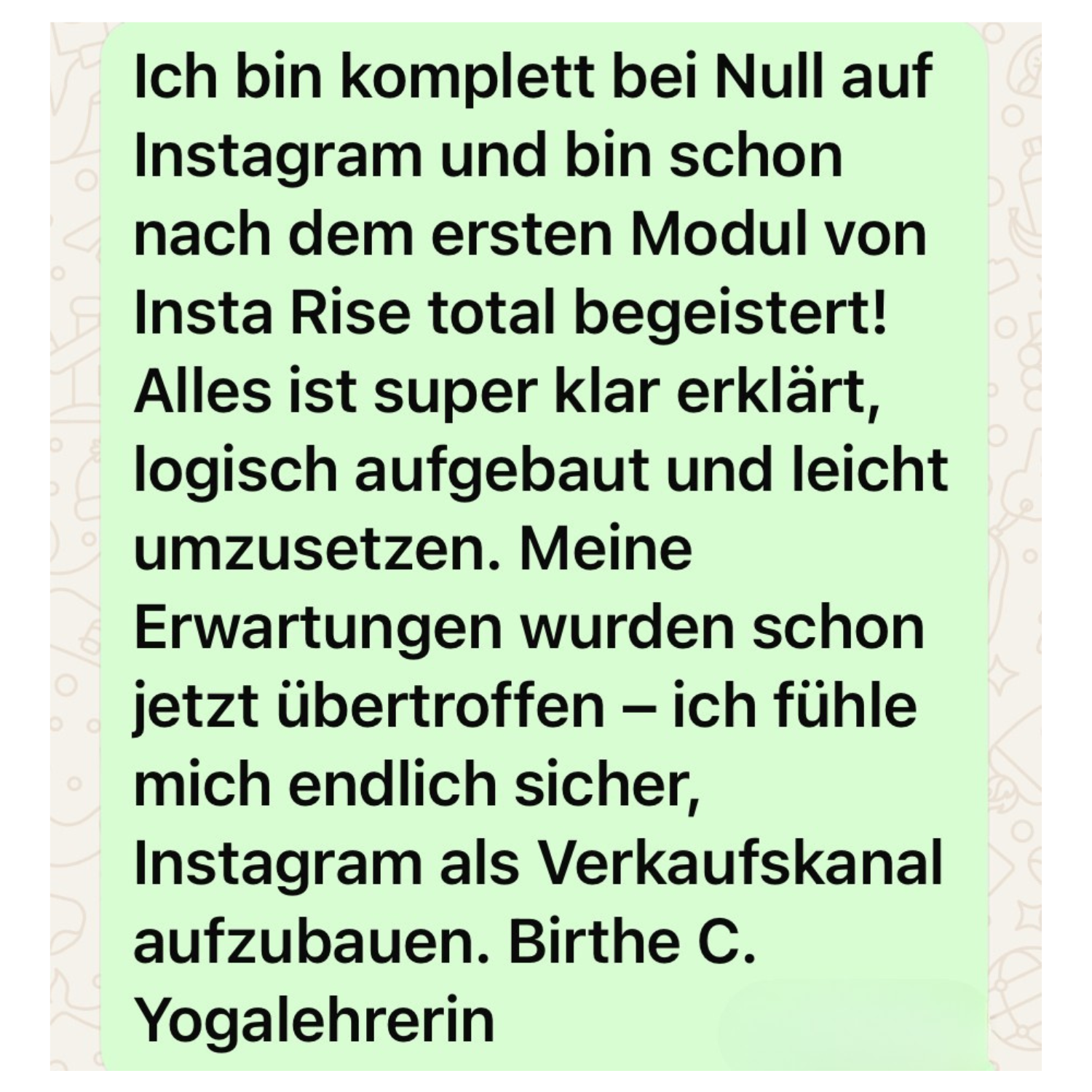 Birthe C. Yogalehrerin