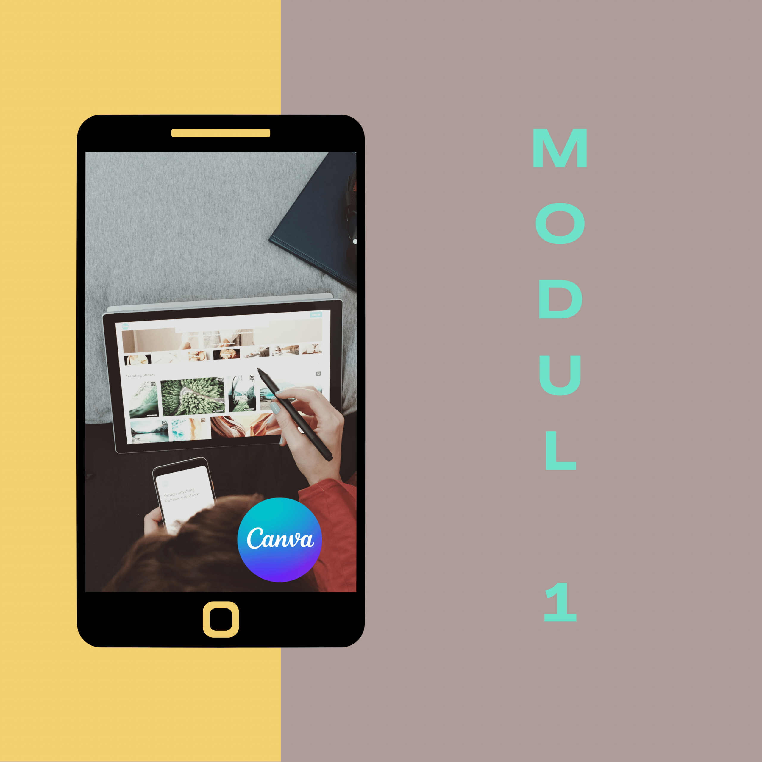 modul 1 canva insta